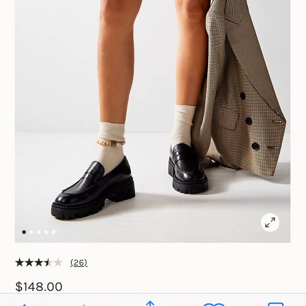 Women’s Free People black loafers size 6 new without box